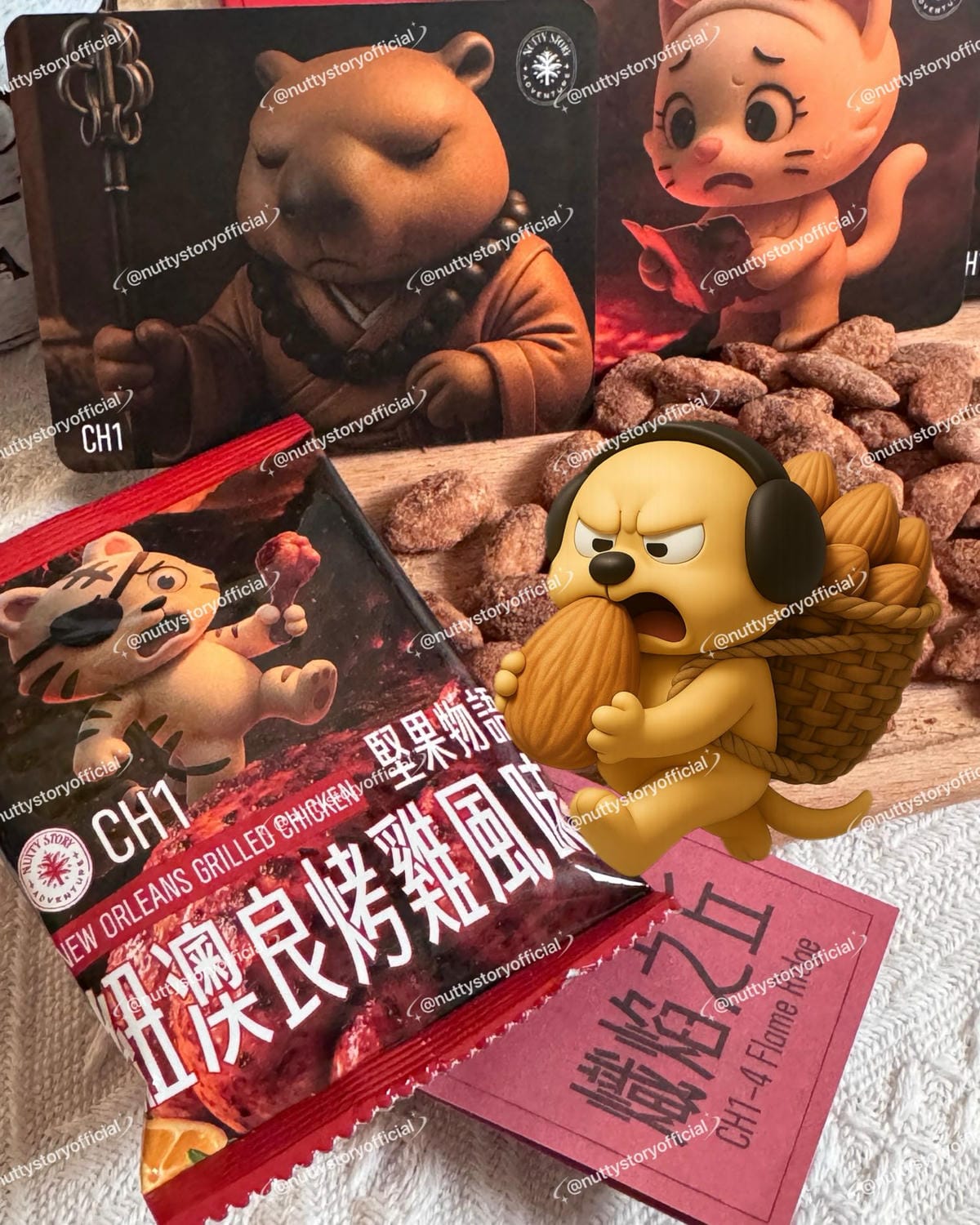 會講故事的健康堅果！［堅果物語］將六種不同口味的杏仁果變成有